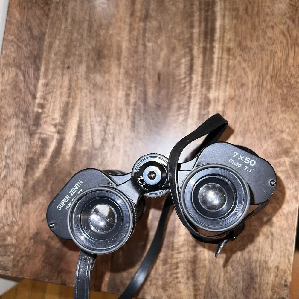 Vintage Super Zenith 7 x 50 mm field binoculars with strap & Lens Caps Field 7.1